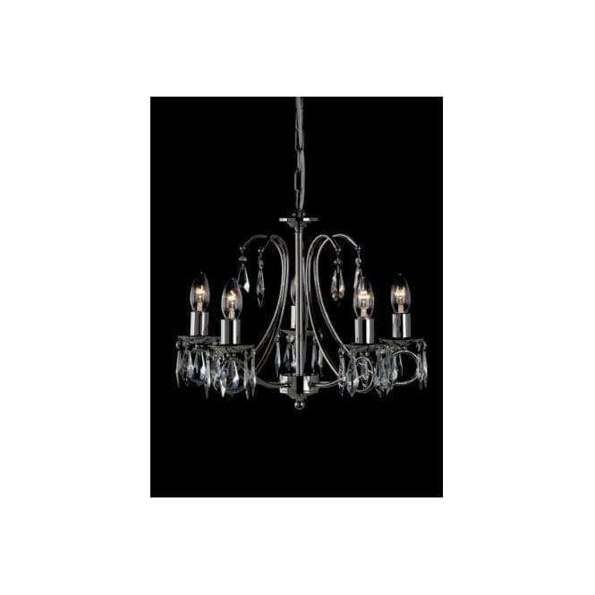 Impex Lighting Impex Lighting ST06080/5 Starlight 5 Light Crystal Chandelier